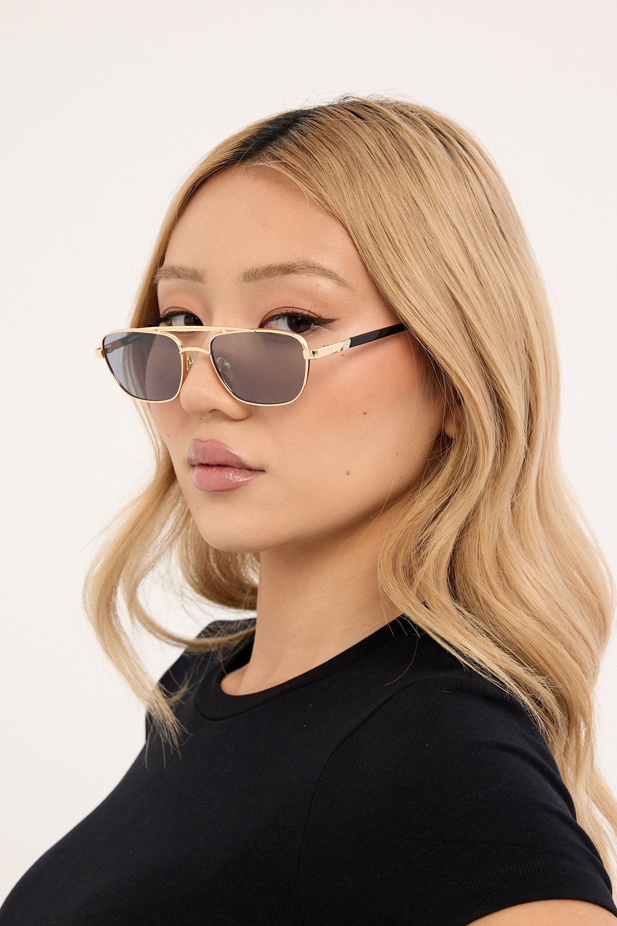 Le Specs Le Mimi Gold Smoke Tint