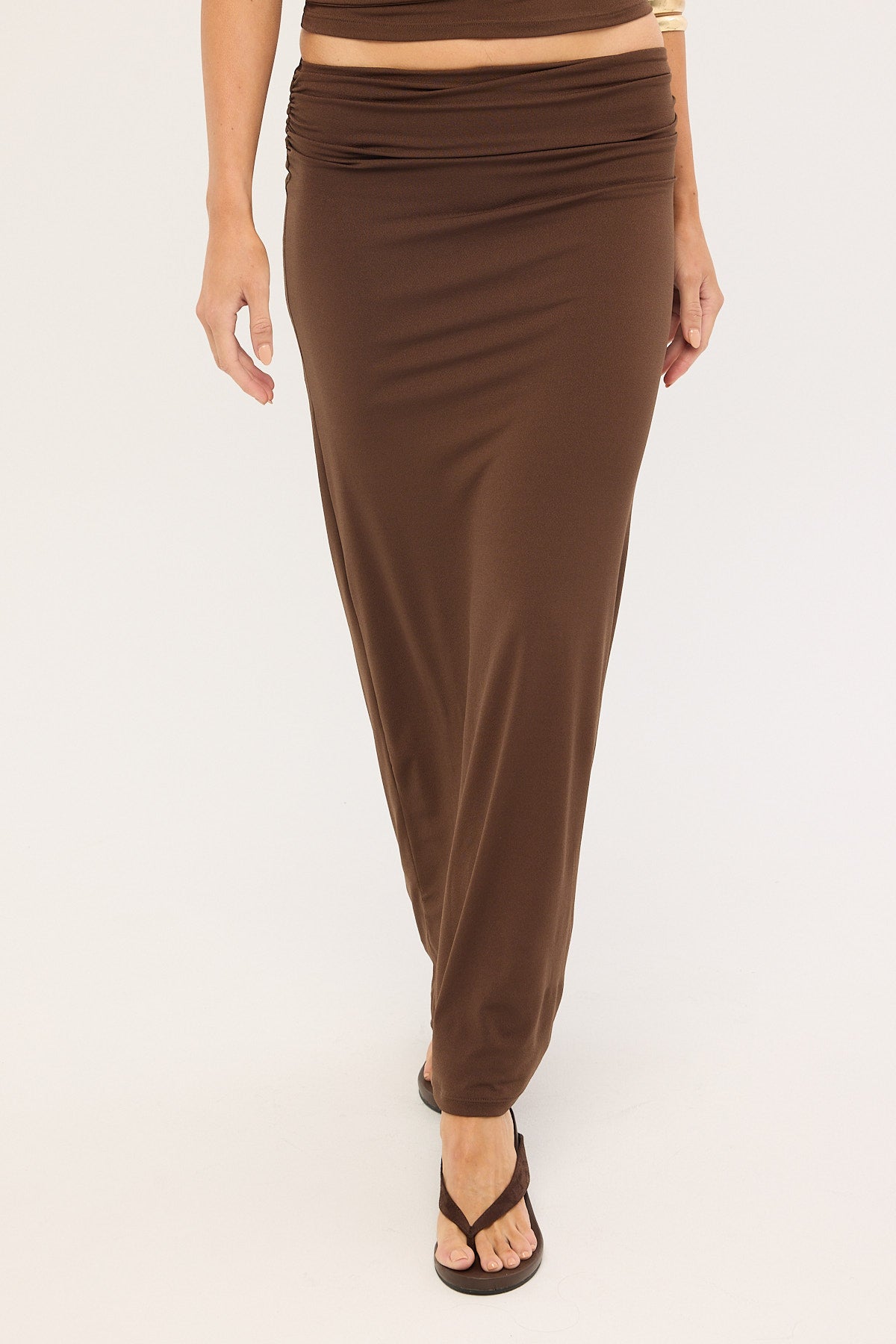 Perfect Stranger Dorian Maxi Skirt Brown