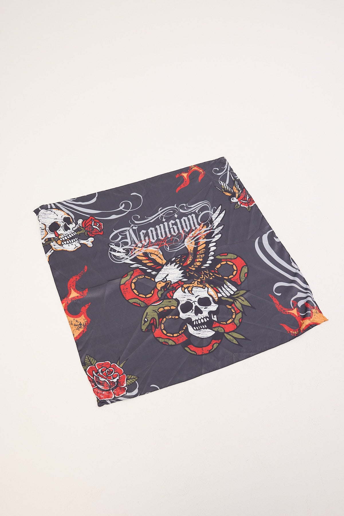 Neovision Inked Satin Scarf Black