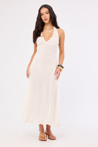 Lioness Stars Align Midi Dress Cream – Universal Store