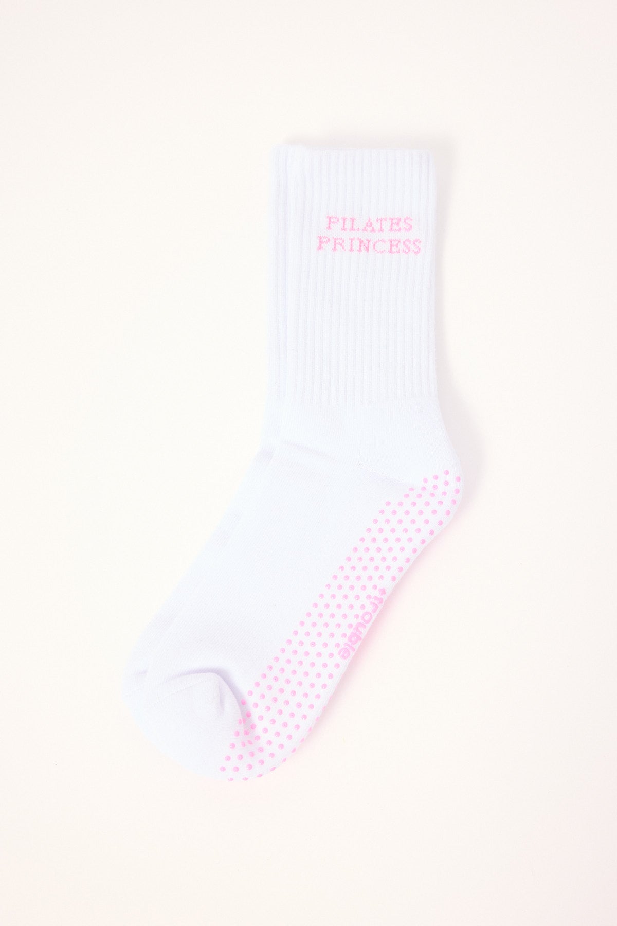 Luck & Trouble Pilates Princess Sock White