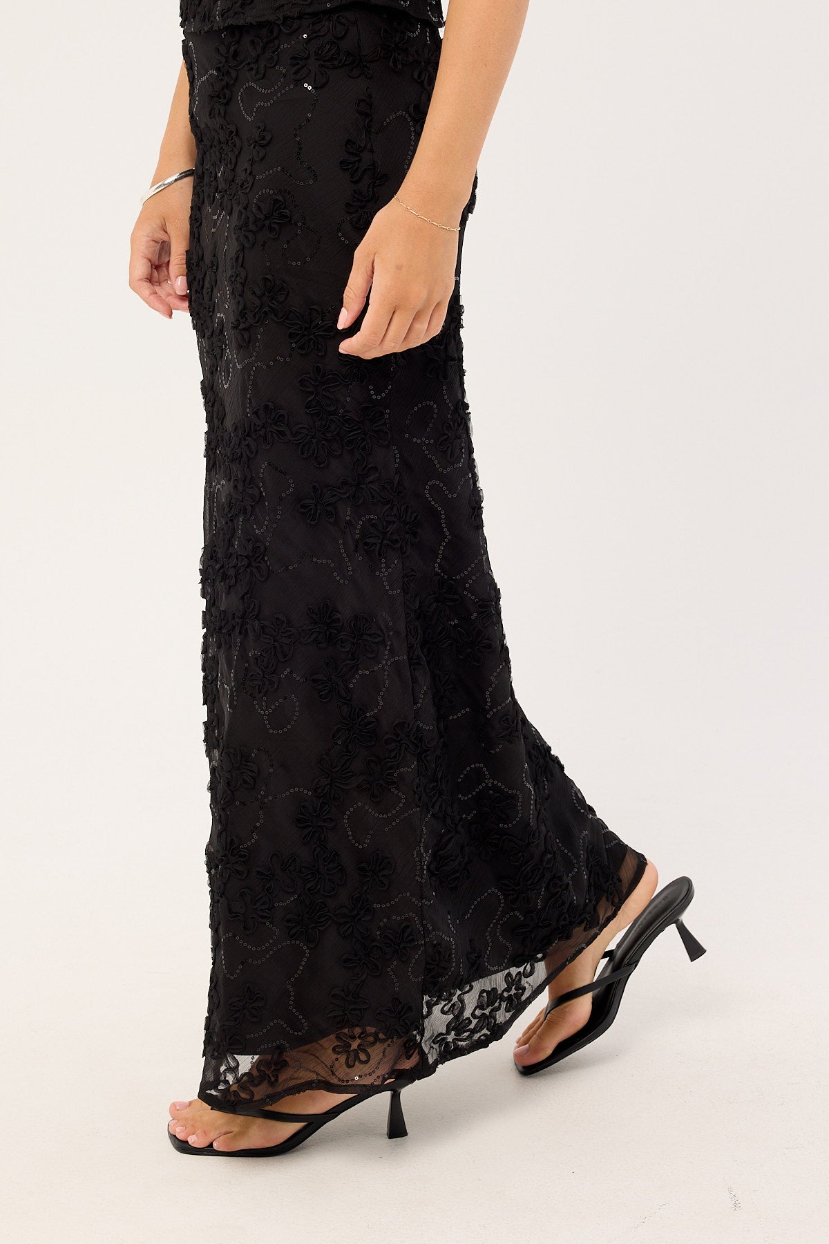 Luck & Trouble Nala Maxi Skirt Black