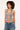 Motel Ramilo Top Sequin Vintage Check Brown