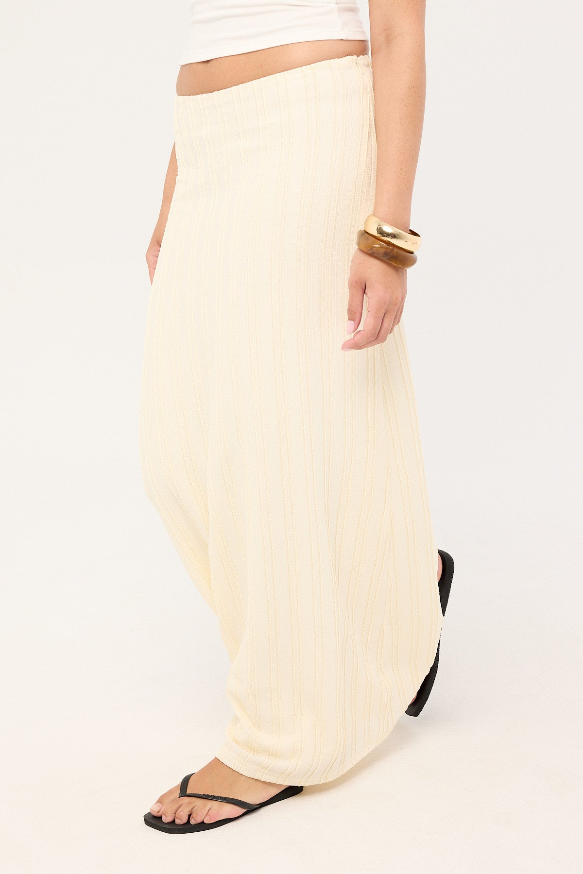 Perfect Stranger Noah Frill Maxi Skirt Butter