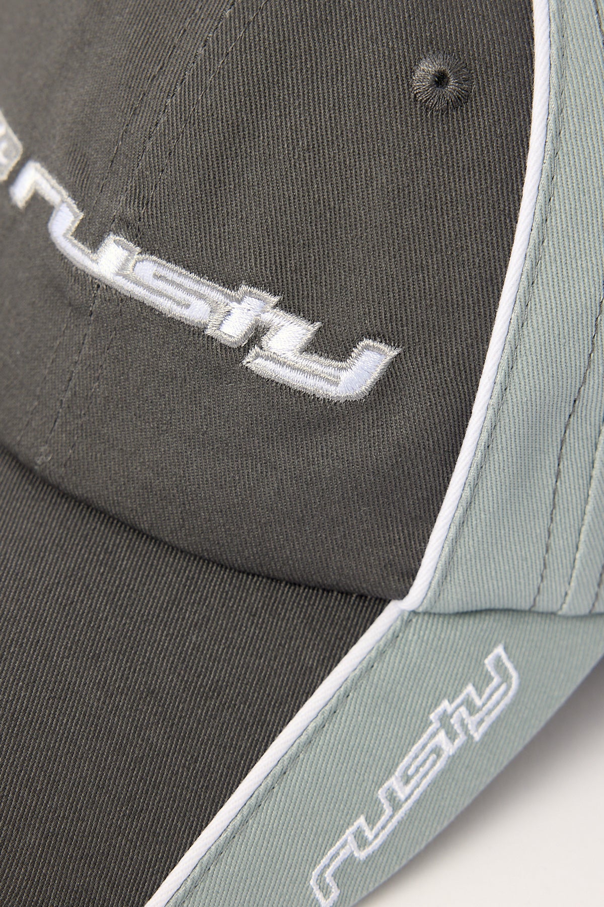 Rusty White Lines Dad Cap Steel/Grey