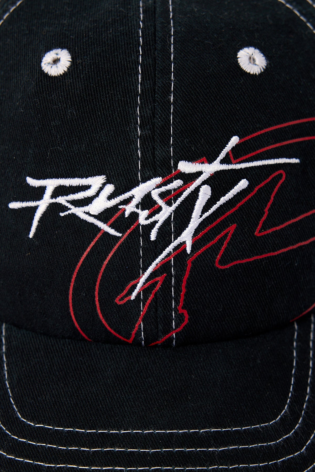 Rusty Turbo Hoodus 6 Panel Cap Black