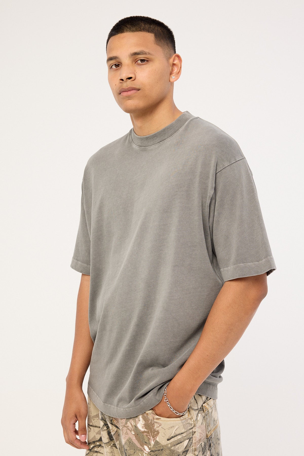 Neovision Nova Base Oversize Super Heavy Tee Acid Grey