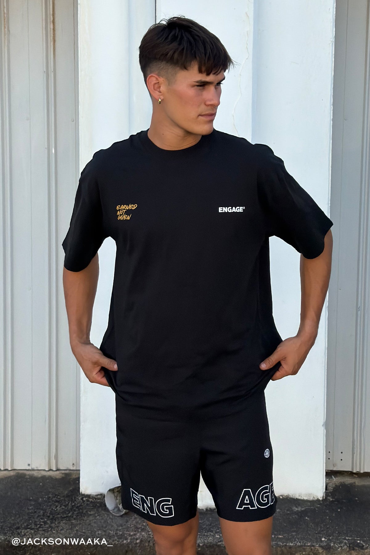 Engage Volk Oversized Tee Black