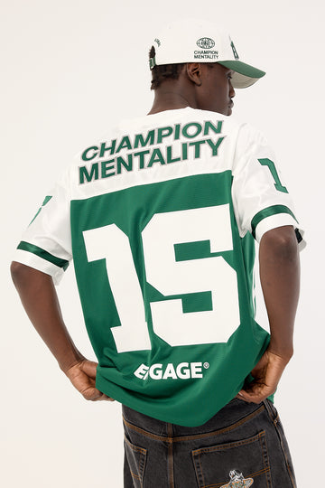 Engage Champion Mentality Oversized Jersery Green/White