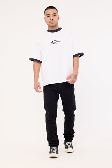 Thrills Bones Denim Jean Black Rinse