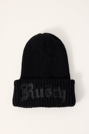Rusty Roxanne Beanie Black