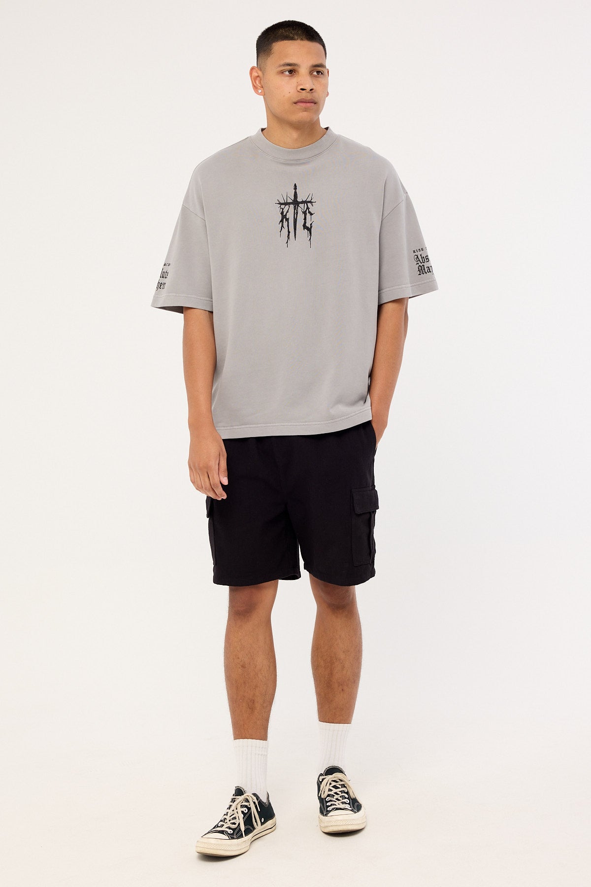 Kiss Chacey Absolute Loopback Street Tee Pigment Limestone