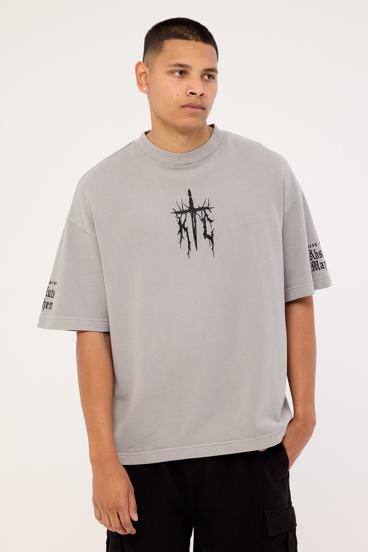 Kiss Chacey Absolute Loopback Street Tee Pigment Limestone