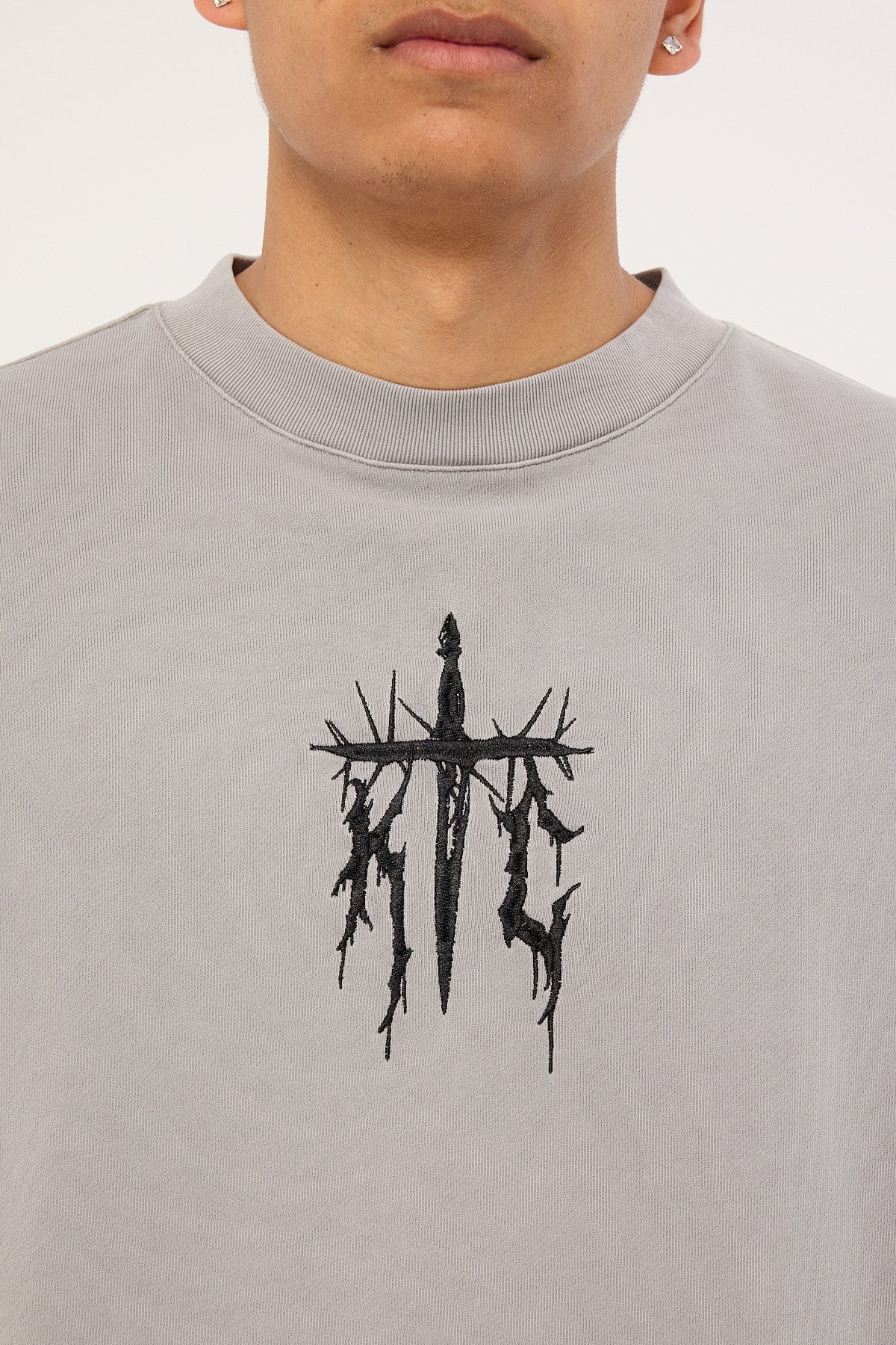 Kiss Chacey Absolute Loopback Street Tee Pigment Limestone