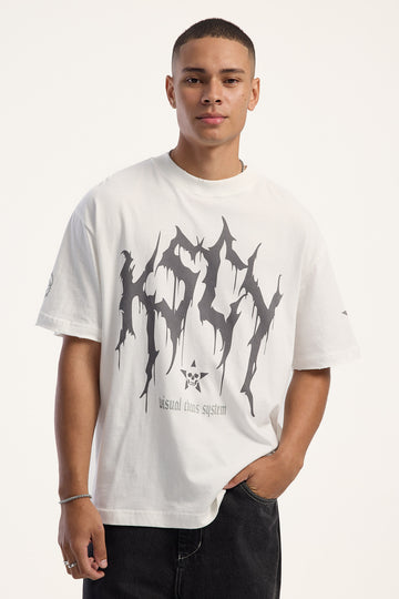 Kiss Chacey Nadal Street Tee Natural White