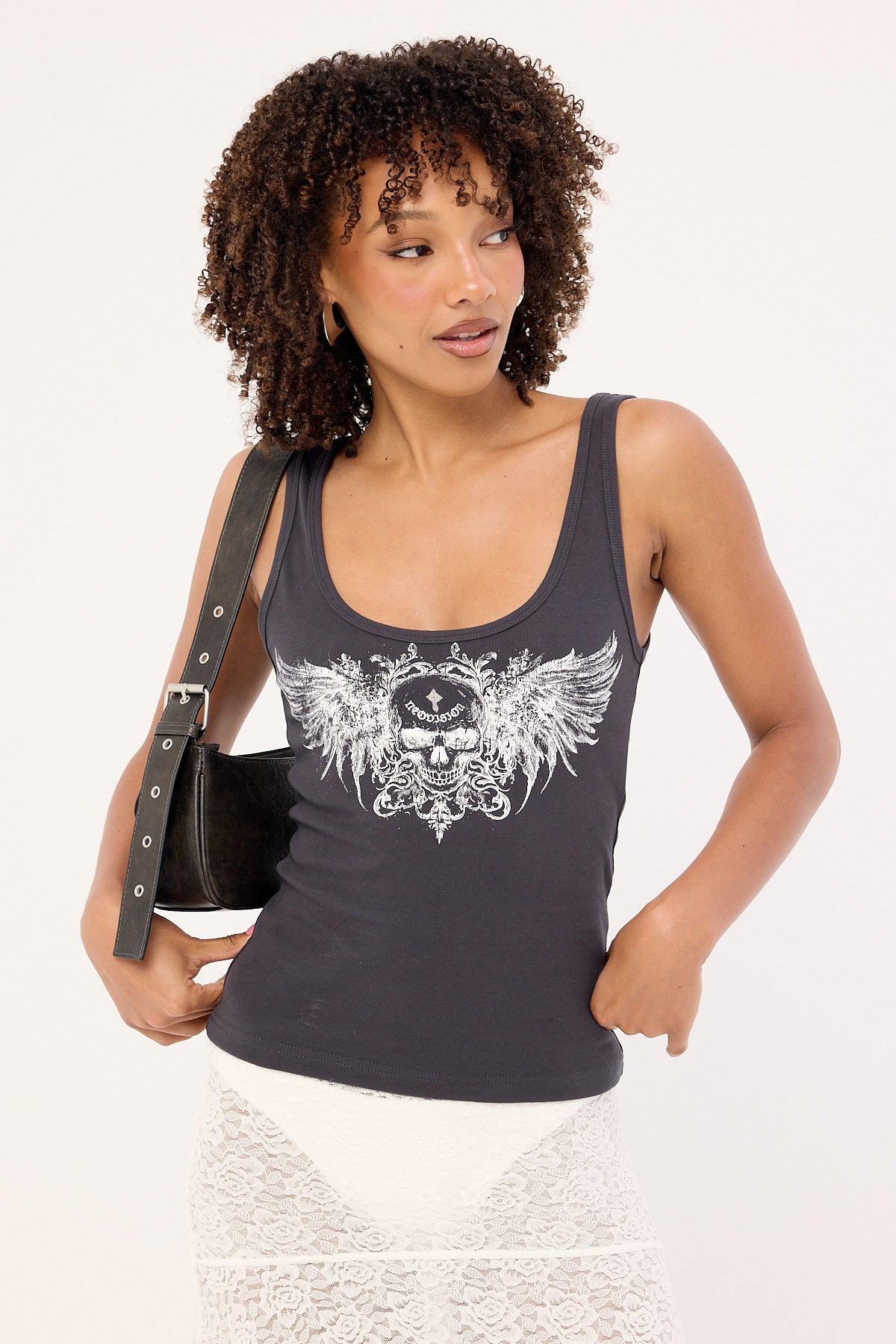 Neovision Skorn Singlet Tank Top Washed Black