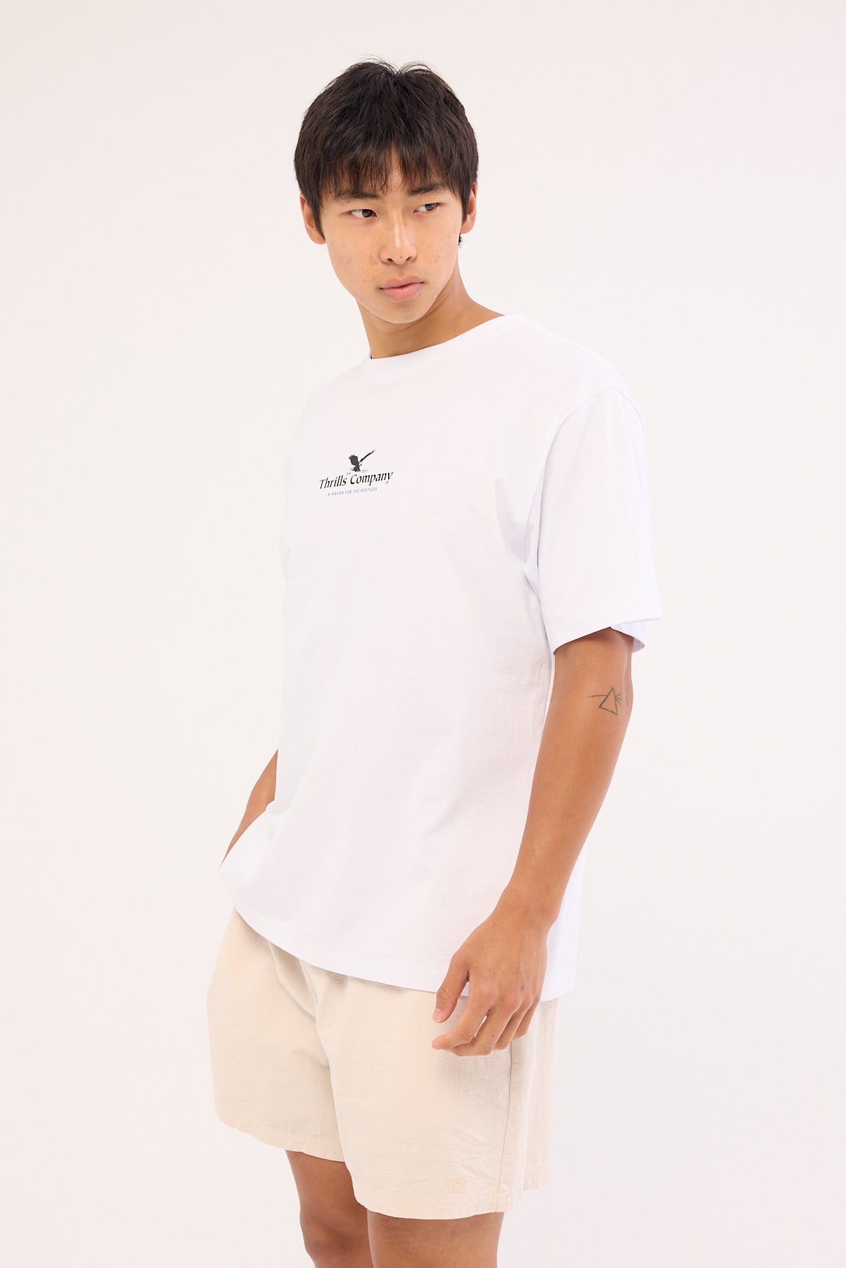 Thrills A Haven For The Restless Merch Fit Tee White