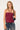 Motel Ruwi Halter Top Sequin Knit Burgundy
