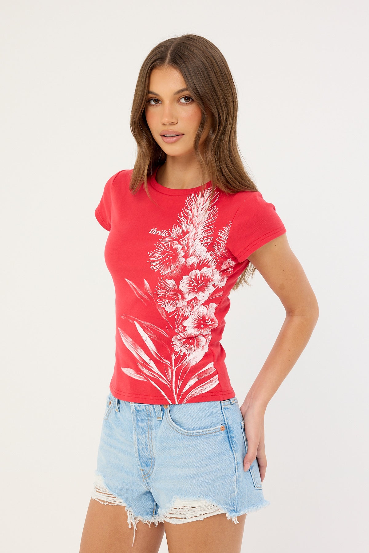 Thrills Boundless Club Tee Flame Red