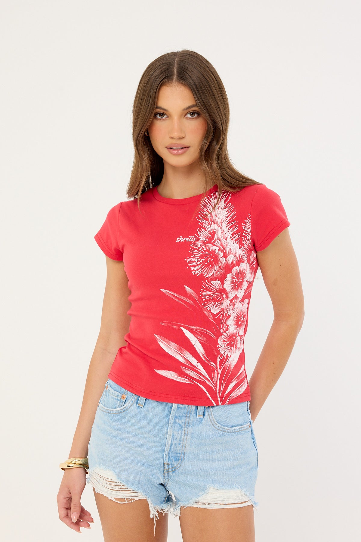 Thrills Boundless Club Tee Flame Red