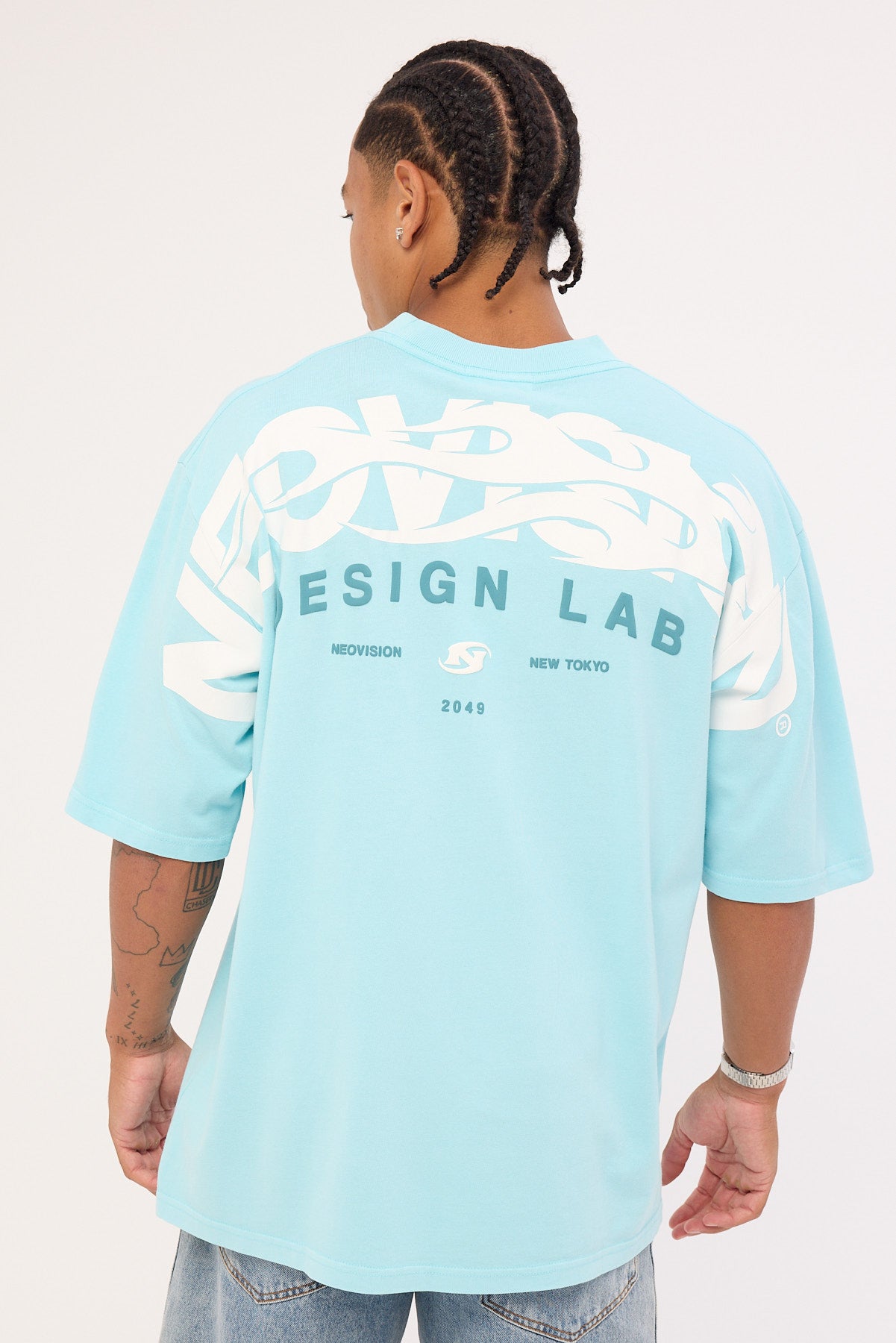 Neovision Cinder Street Super Heavy Tee Washed Turquoise