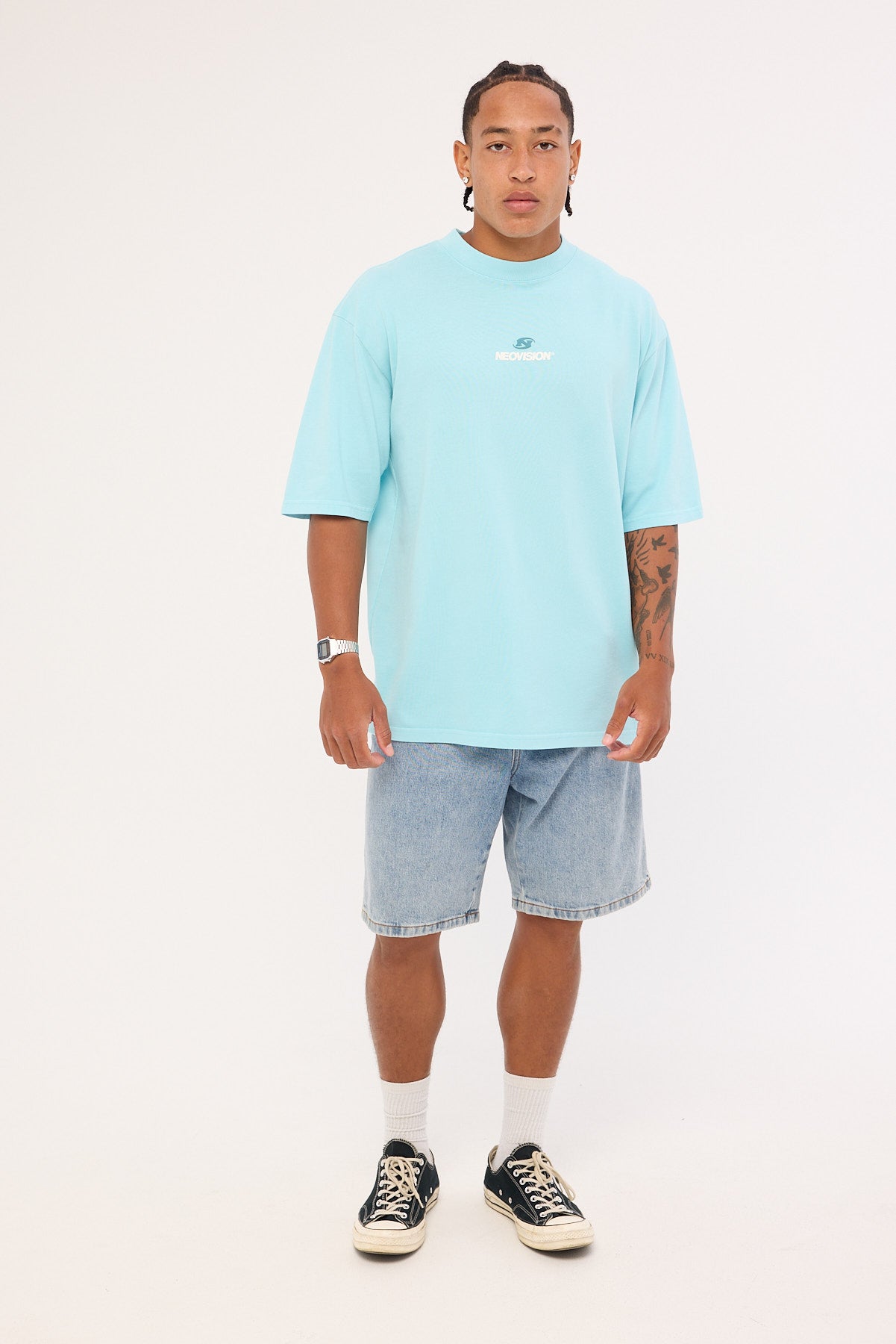 Neovision Cinder Street Super Heavy Tee Washed Turquoise