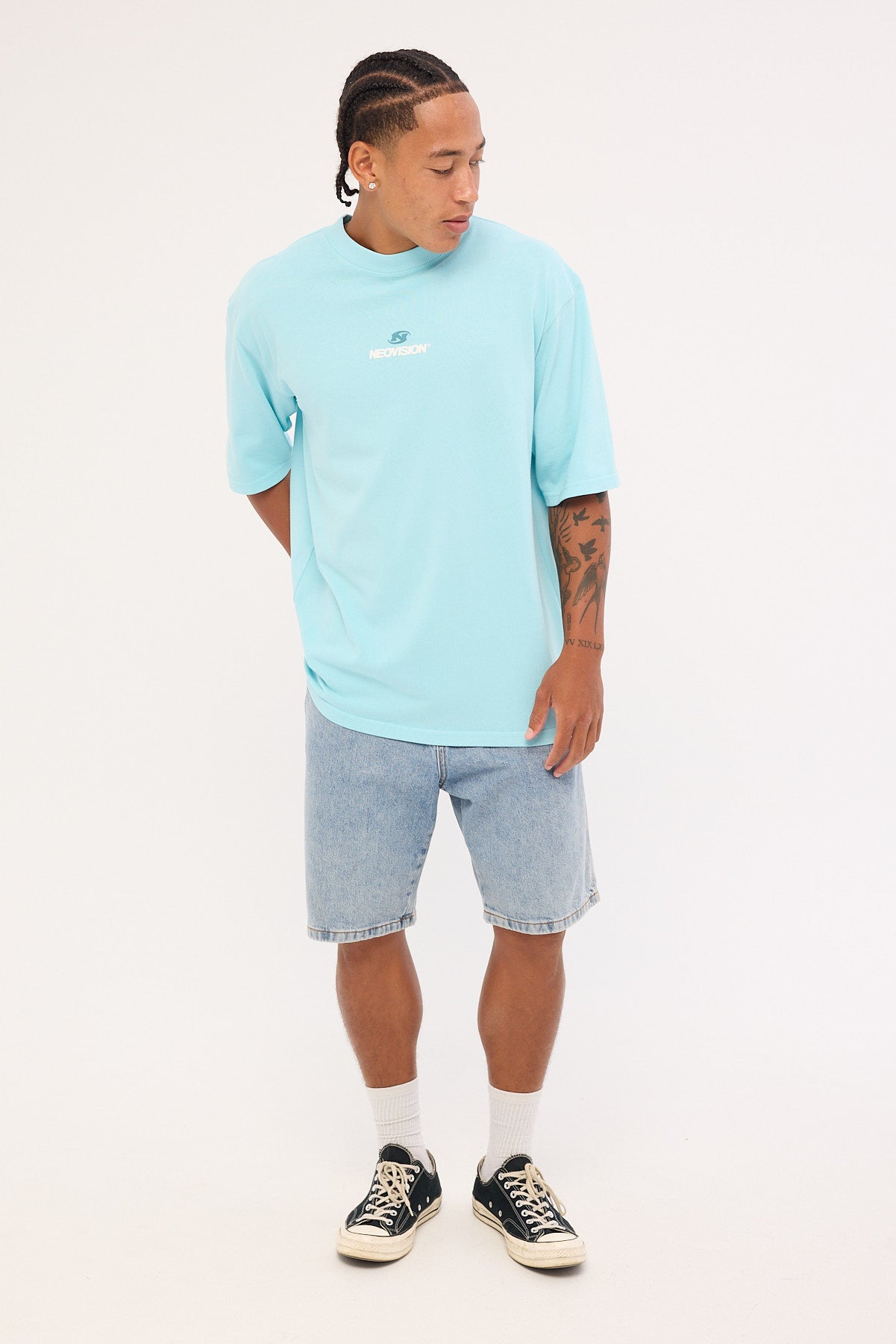 Neovision Cinder Street Super Heavy Tee Washed Turquoise