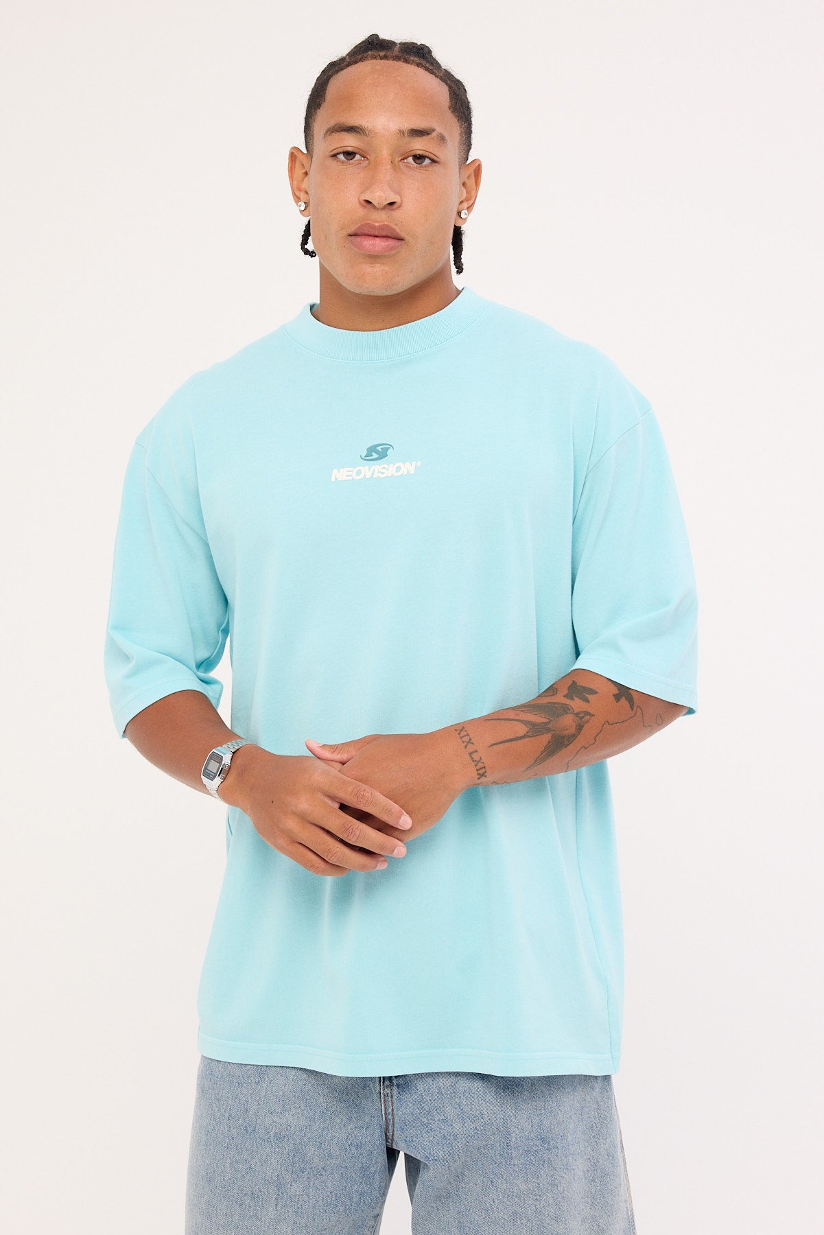 Neovision Cinder Street Super Heavy Tee Washed Turquoise