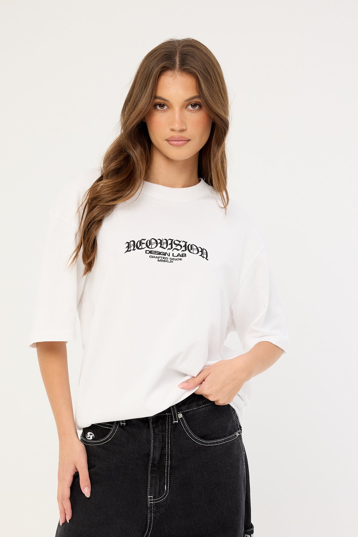 Neovision Rosebud Oversize Super Heavy Tee White