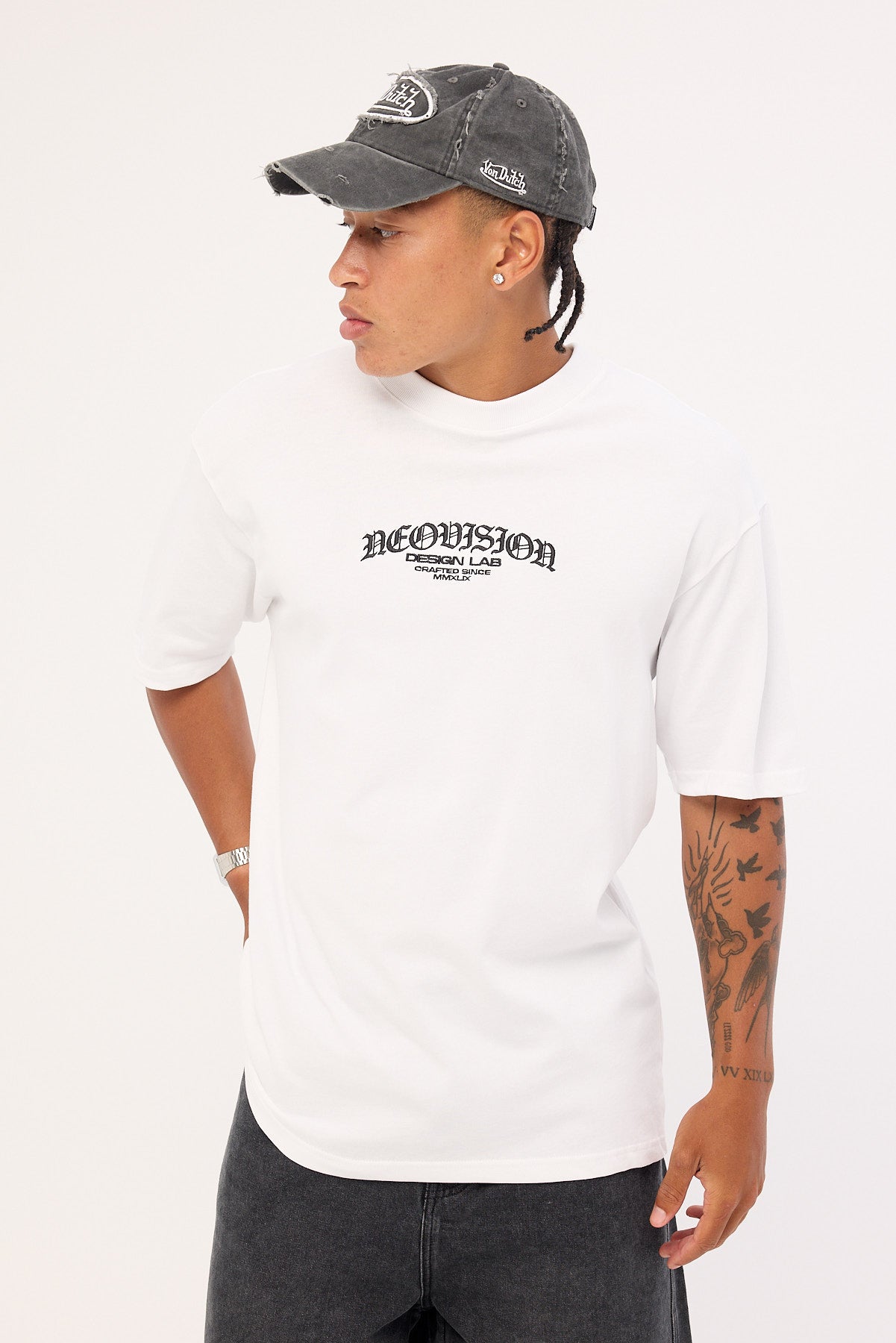 Neovision Rosebud Oversize Super Heavy Tee White