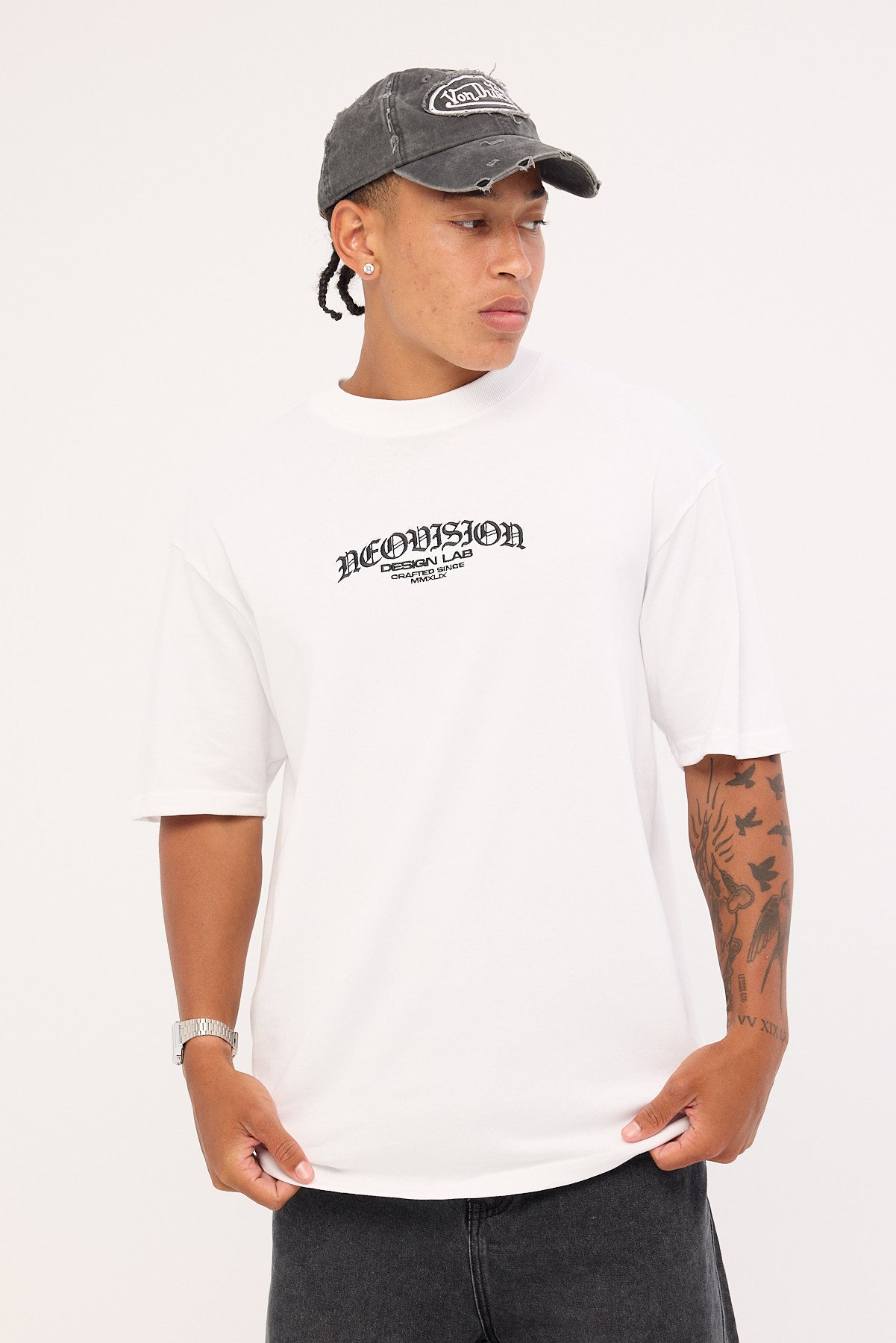 Neovision Rosebud Oversize Super Heavy Tee White
