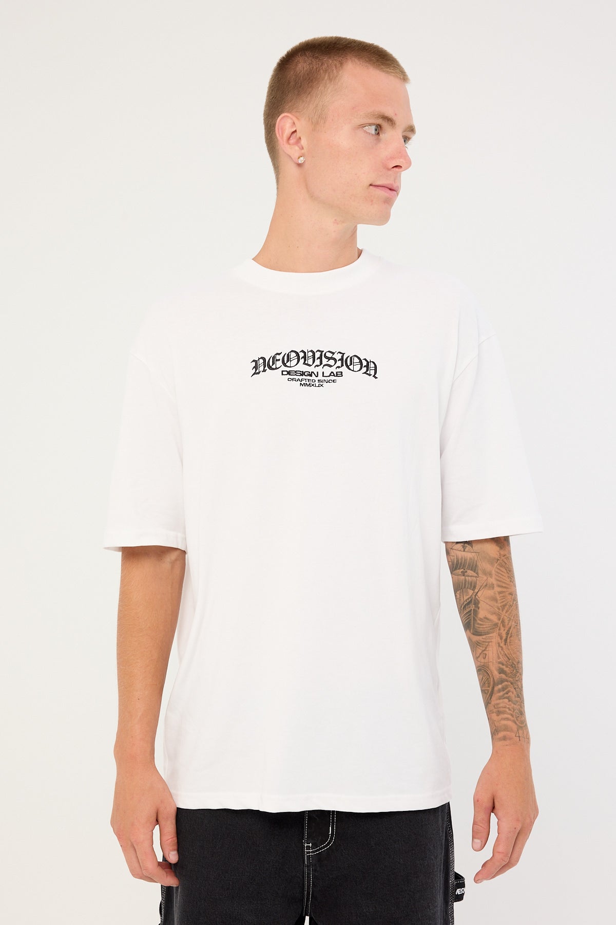 Neovision Rosebud Oversize Super Heavy Tee White