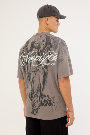 Neovision Seraph Oversize Super Heavy Tee Smoke Grey