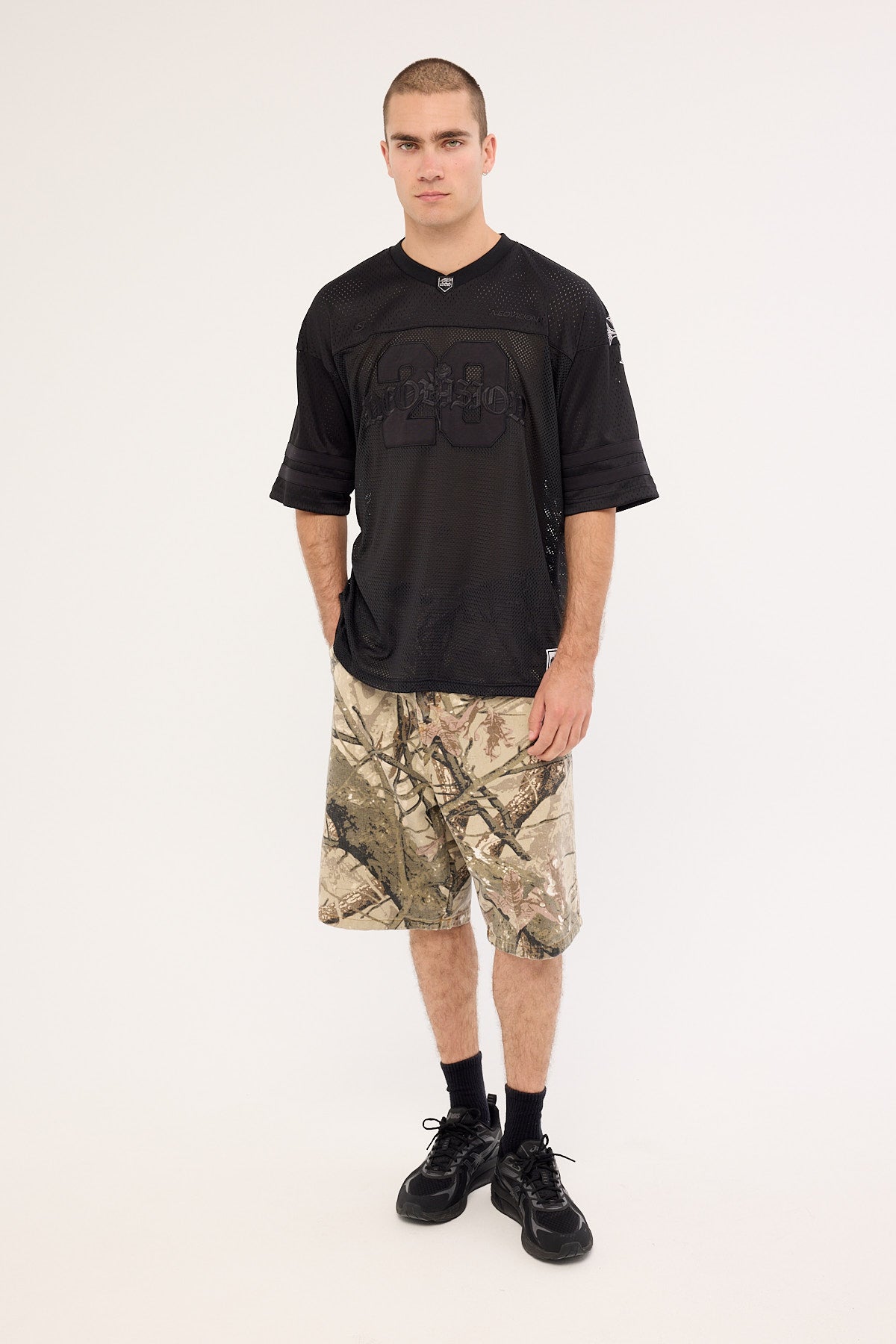 Neovision Rosebud V Neck Jersey Black