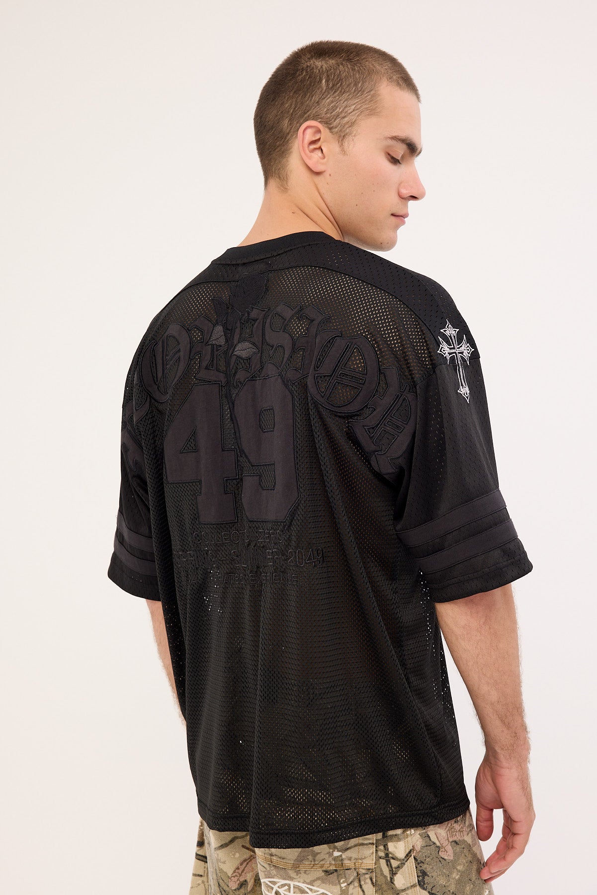 Neovision Rosebud V Neck Jersey Black