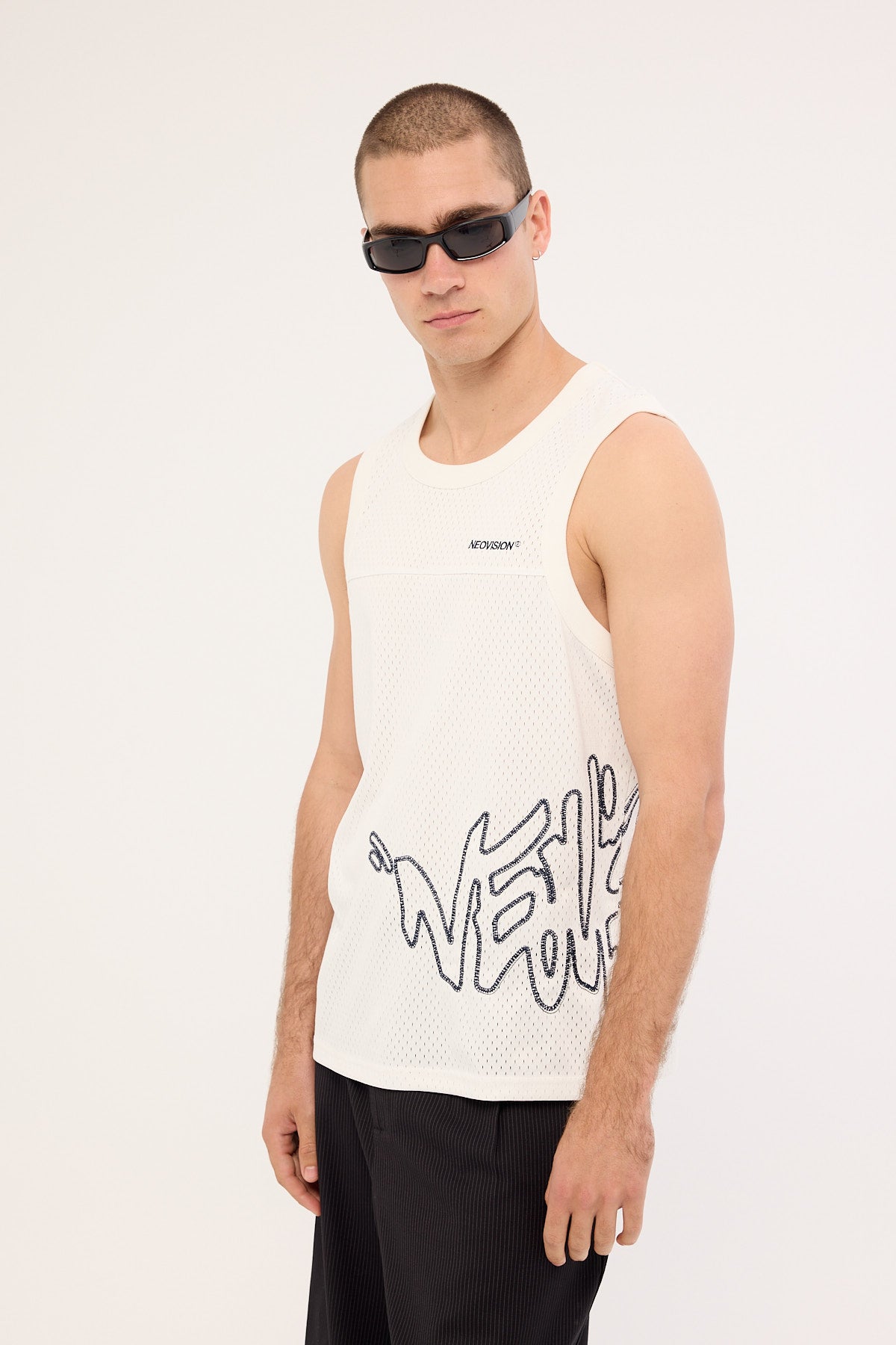Neovision Reflekt Loose Singlet Tank White