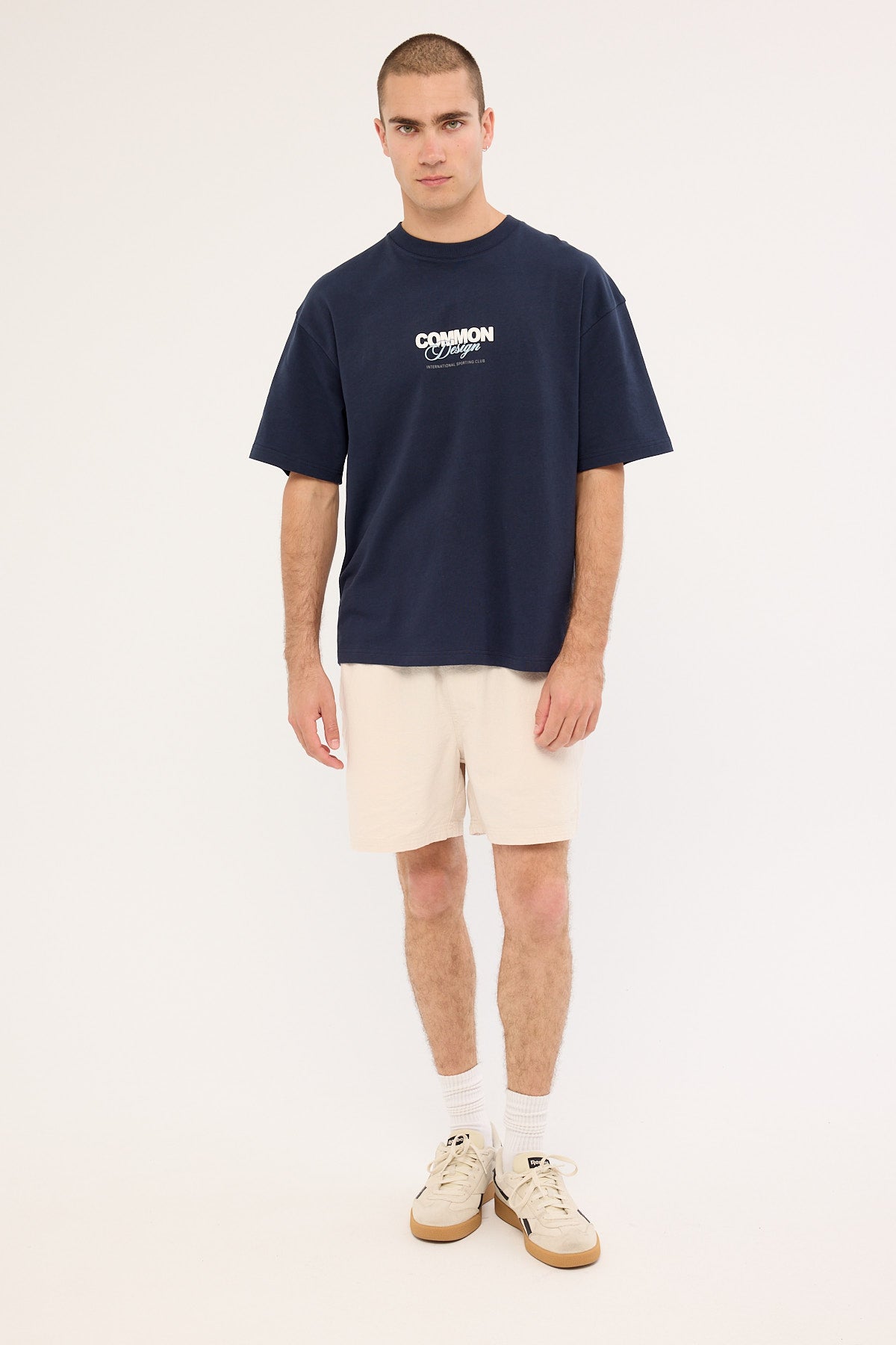 Common Need Compose Heavyweight Easy Tee Washed Indigo