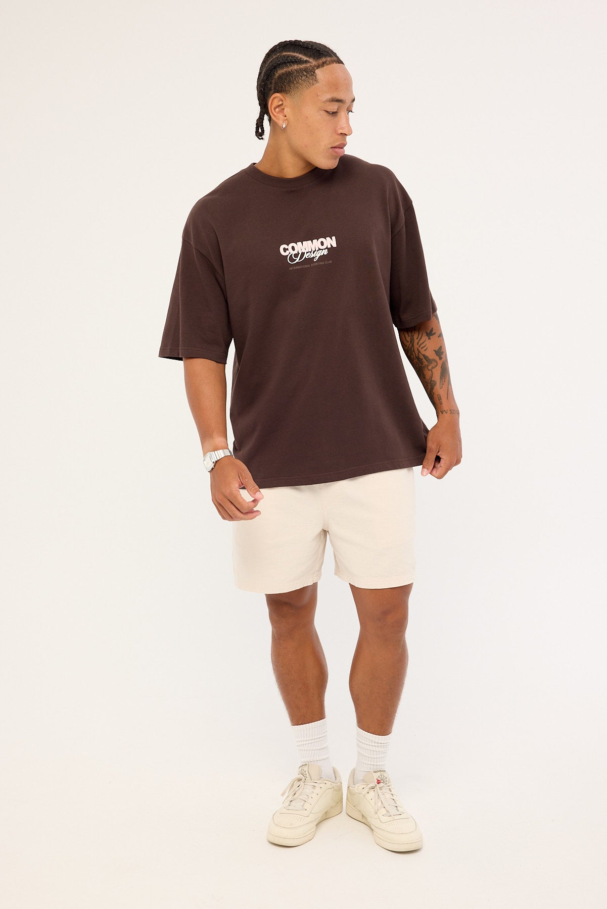 Common Need Compose Heavyweight Easy Tee Coffee Brown
