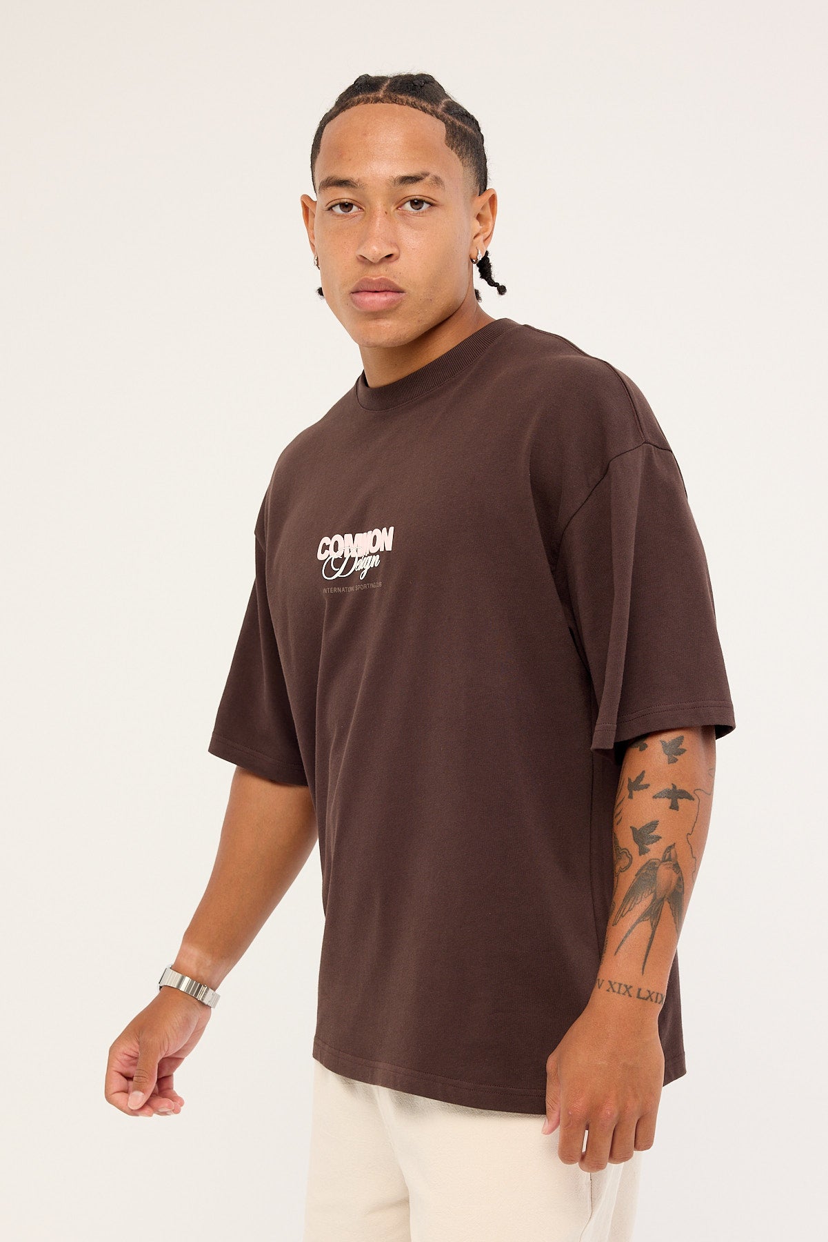 Common Need Compose Heavyweight Easy Tee Coffee Brown