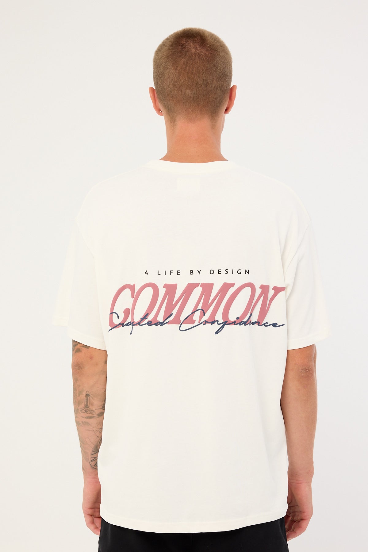 Common Need Slant Heavyweight Boxy Tee White