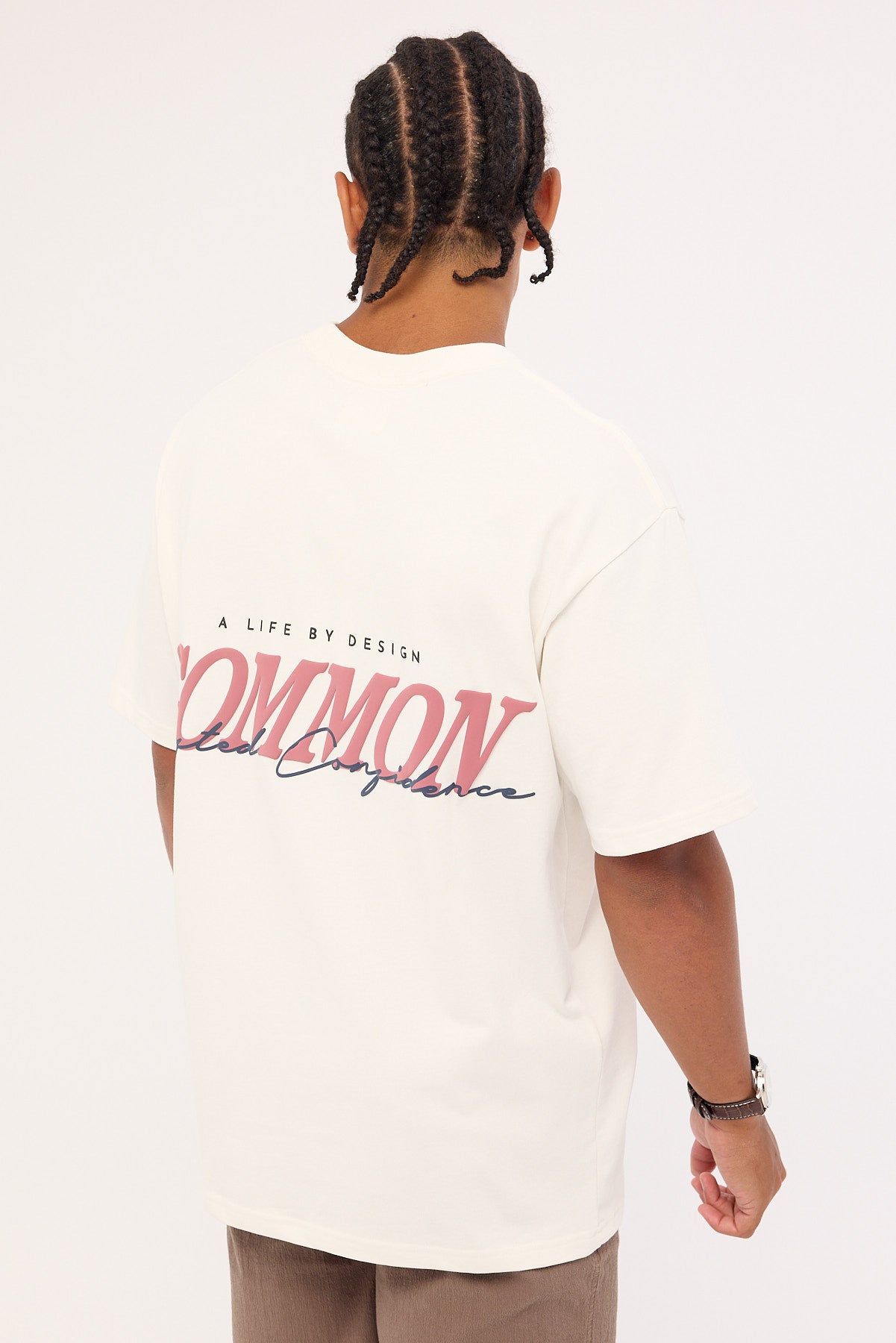 Common Need Slant Heavyweight Boxy Tee White