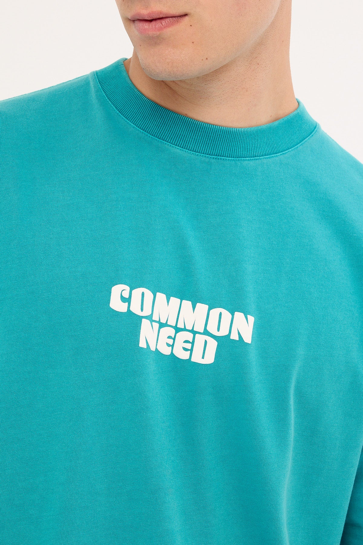 Common Need Quest Heavyweight Easy Tee Washed Teal