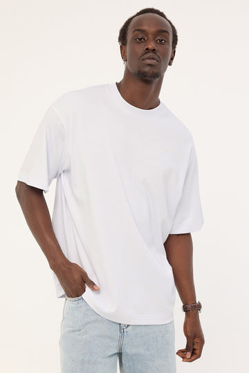 Common Need Focus Heavyweight Boxy Tech Tee White