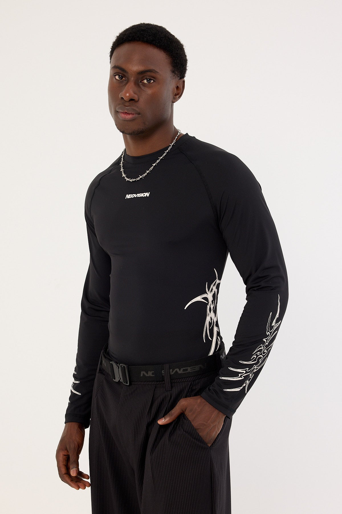 Neovision Encryption Slim Compression Long Sleeve Tee Black