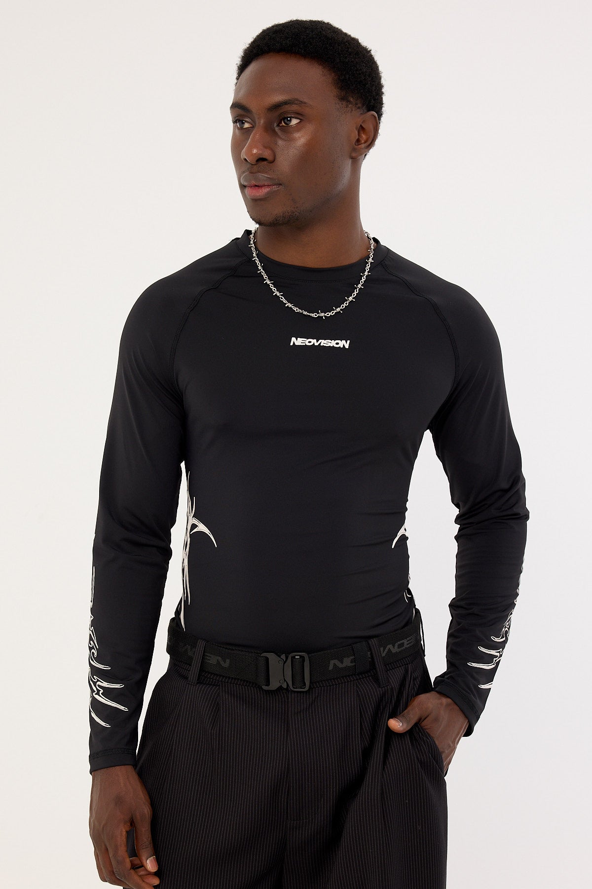 Neovision Encryption Slim Compression Long Sleeve Tee Black