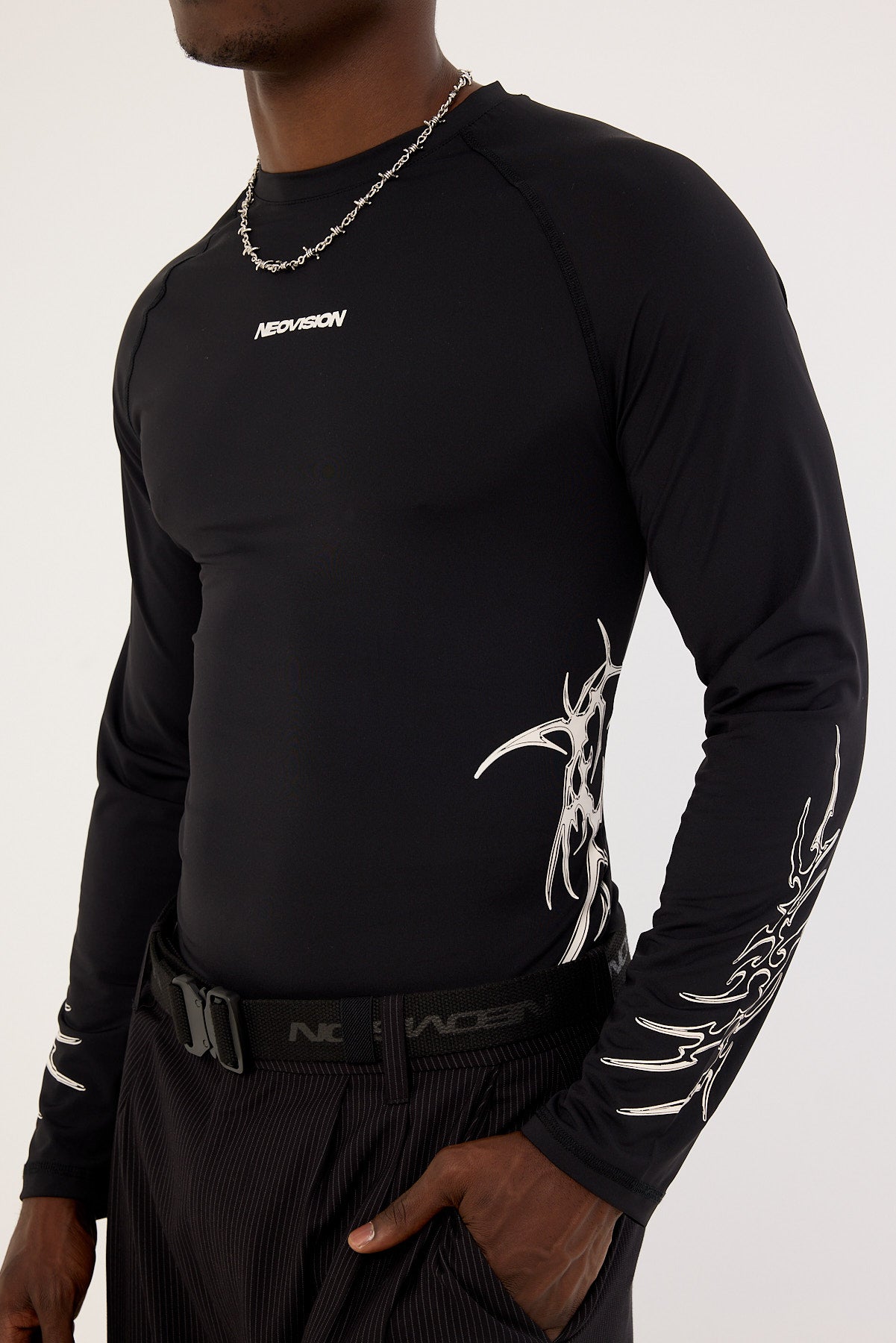 Neovision Encryption Slim Compression Long Sleeve Tee Black