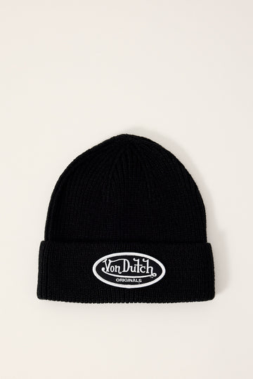 Von Dutch Originals Cuff Beanie Black