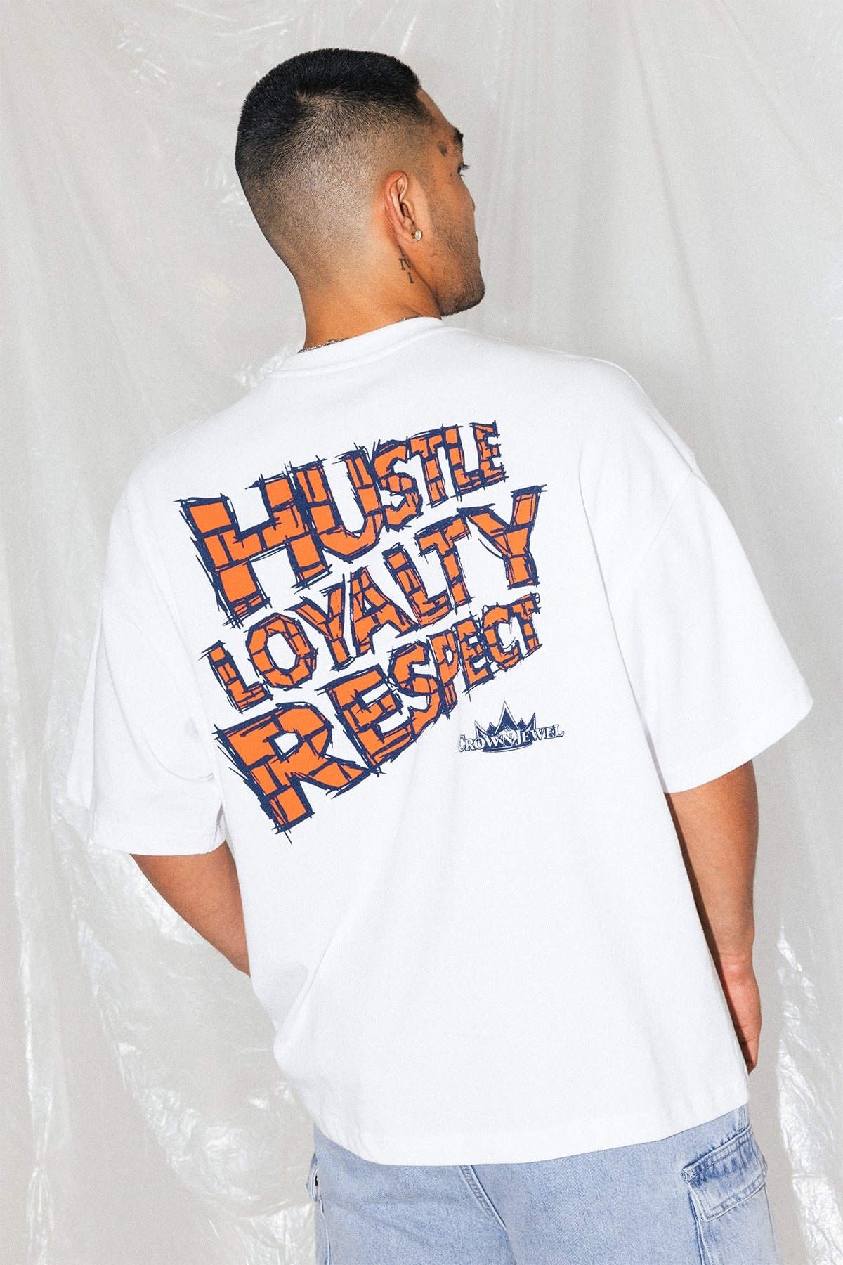 Mitchell & Ness John Cena Hustle Boxy Tee Vintage White