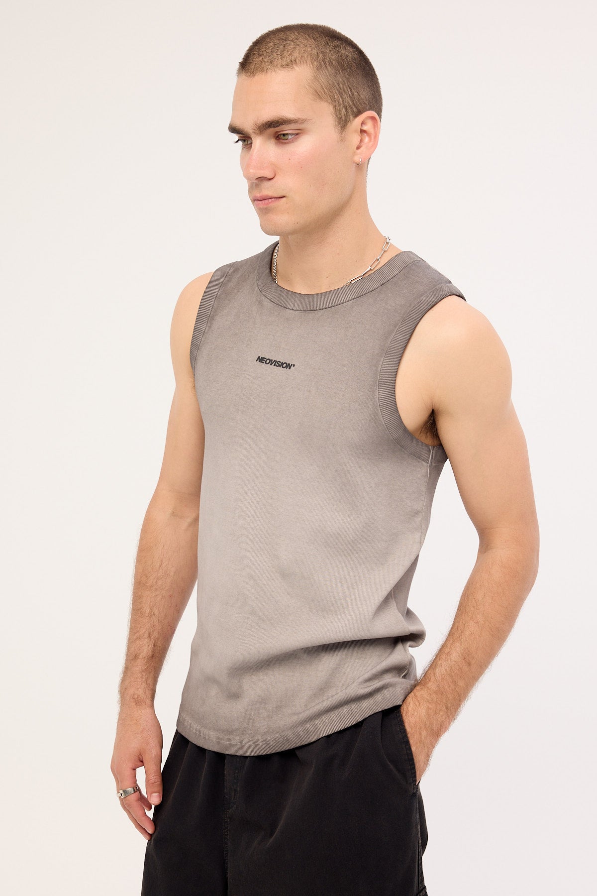 Neovision Nova Base Bound High Neck Tank Heavy Pigment Grey