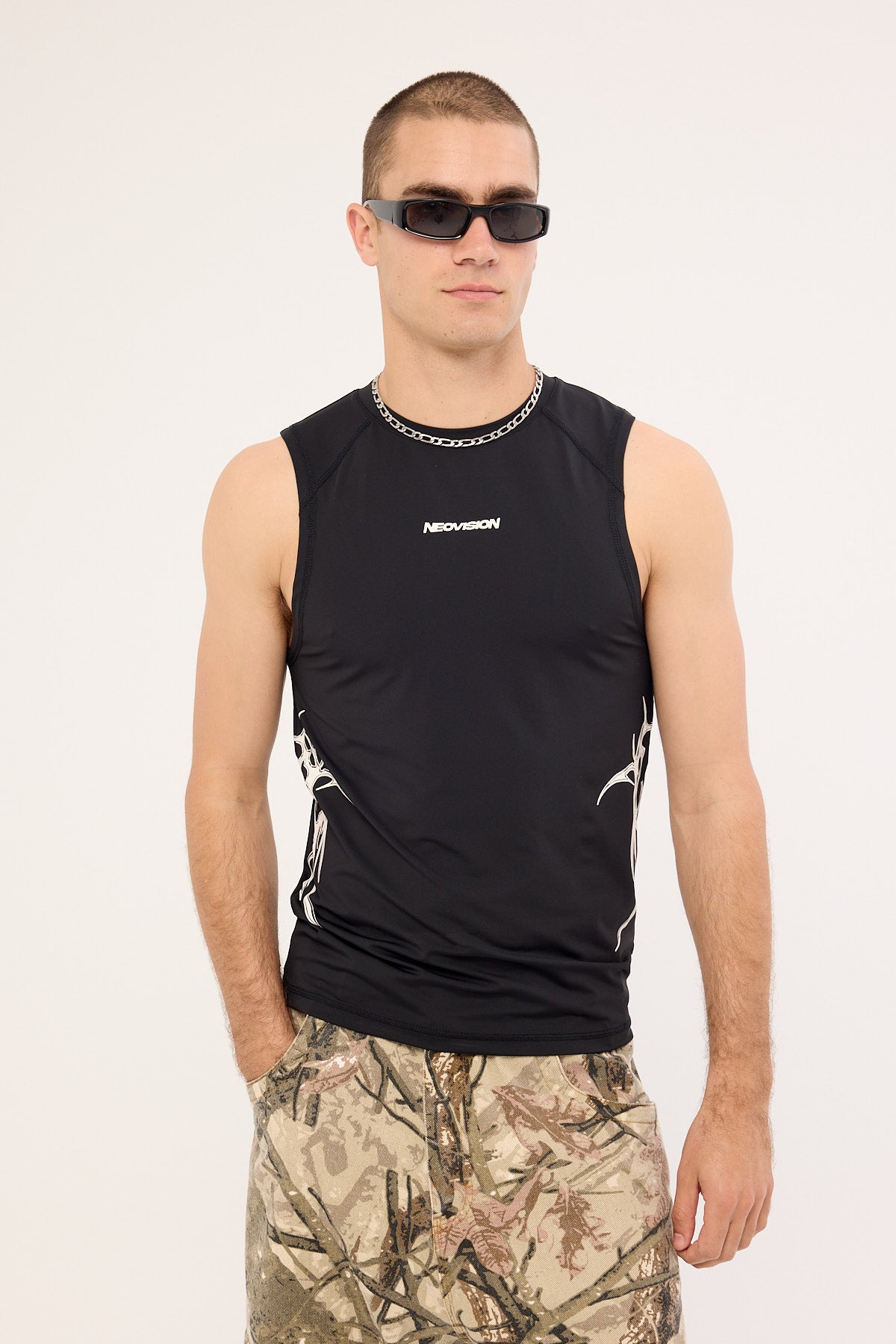 Neovision Encryption Slim Compression Muscle Tank Night Black